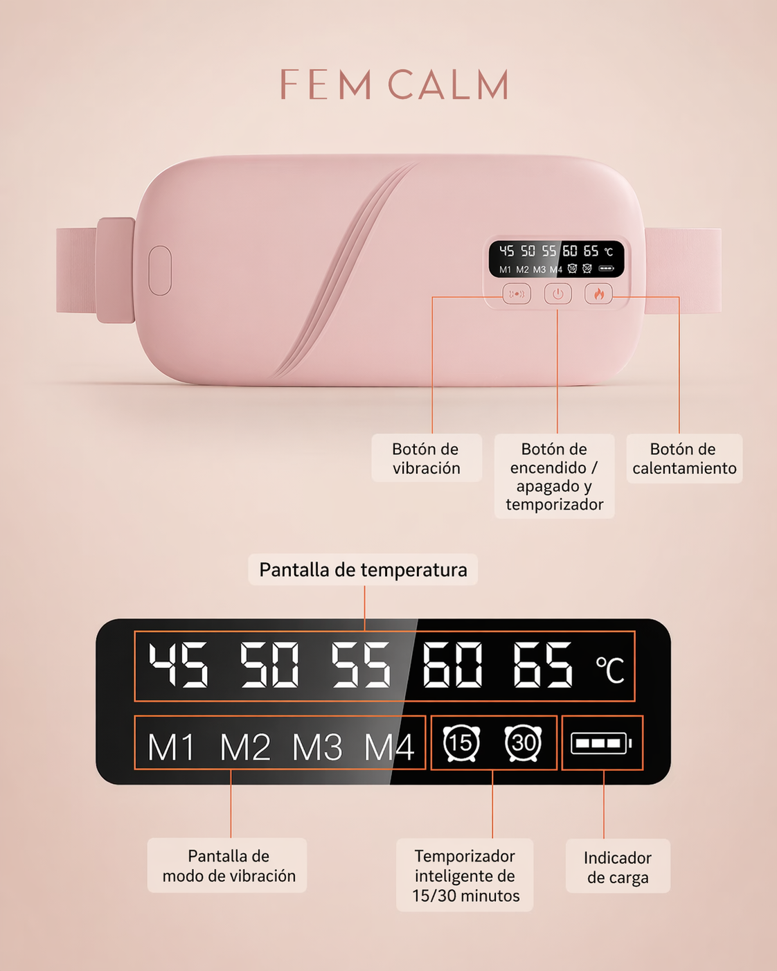 FemCalma™ Cinturón Para Cólicos Menstruales